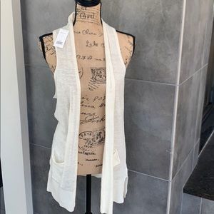 Banana Republic racerback sleeveless cardigan